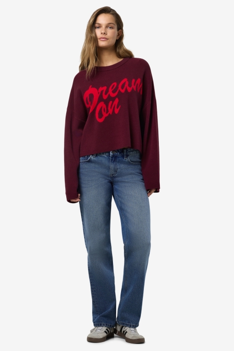 Noisy may nmshyla l/s o-neck knit fwd dd